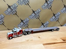 Dcp 1/64 Kenworth W900 With Step Deck Trailer Semi Truck Farm Toy 💥kauffs💥