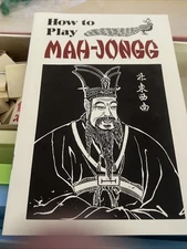 Vintage MAH JONGG Set Crisloid Plastics RI USA Free Shipping 162 Tiles 4 Racks