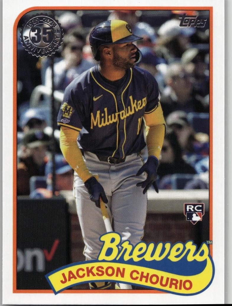 2024 Topps Update #89US-44 Jackson Chourio 1989 Topps Baseball 35th Anniversary