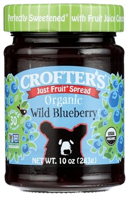 Crofter'S Organic Wild Blueberry Just Fruit Spread 10 Oz