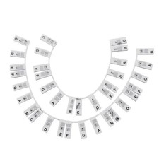 Removable Silicone Piano Keyboard Note Labels 88-Keys Reusable Piano Stickers