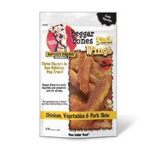Beggar Bones 3 In 1 Wings Dog Treats 5Ct No Rawhide