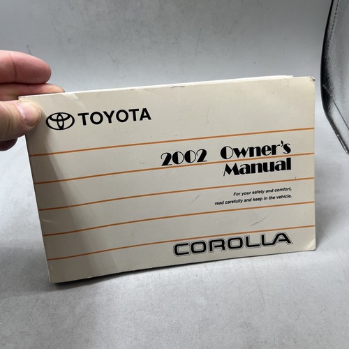 2002 Toyota Corolla owner’s manual Only PB - Picture 2 of 22