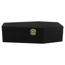 Wood Jewelry Boxes Coffin Shaped Earring Display Birthday Organizer