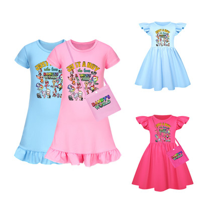 Cotton Short Sleeve Pajamas Home Clothes High Quality Nightg Dandy's World Girls