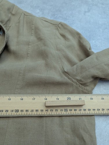 Rohan Jacket Mens 42 Brown Tan Blazer Linen Blend Smart Suit Preppy Travel Top - Picture 4 of 10