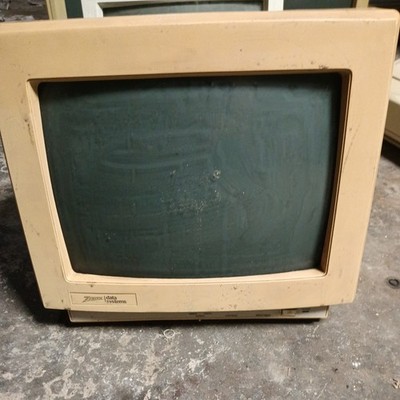  Zenith Data Systems 1986 Computer Monitor ZVM-1380 11'' as is