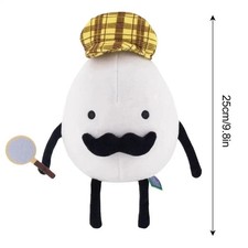 9.8 Inch Secret Staycation Detective Egg Plush Doll Game Character Stuffed Toy