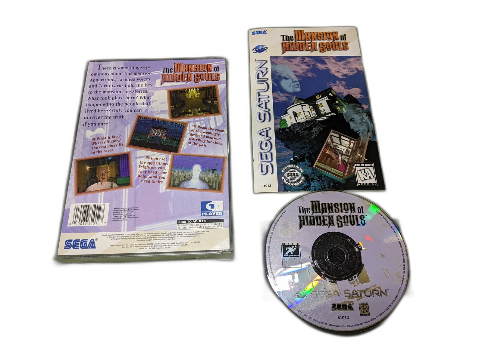 Mansion of Hidden Souls Sega Saturn Complete in Box