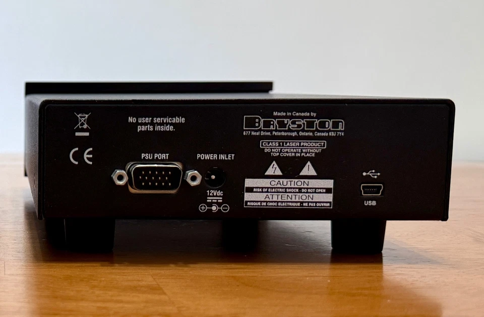 Bryston BOT-1 Optical Transport – Original Box, Manual, USB Cable – Excellent - Image 2 of 4