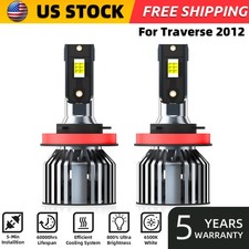 For Chevrolet Traverse 2012 H8/H9/H11 LED Headlight Bulbs Kit High/Low Beam