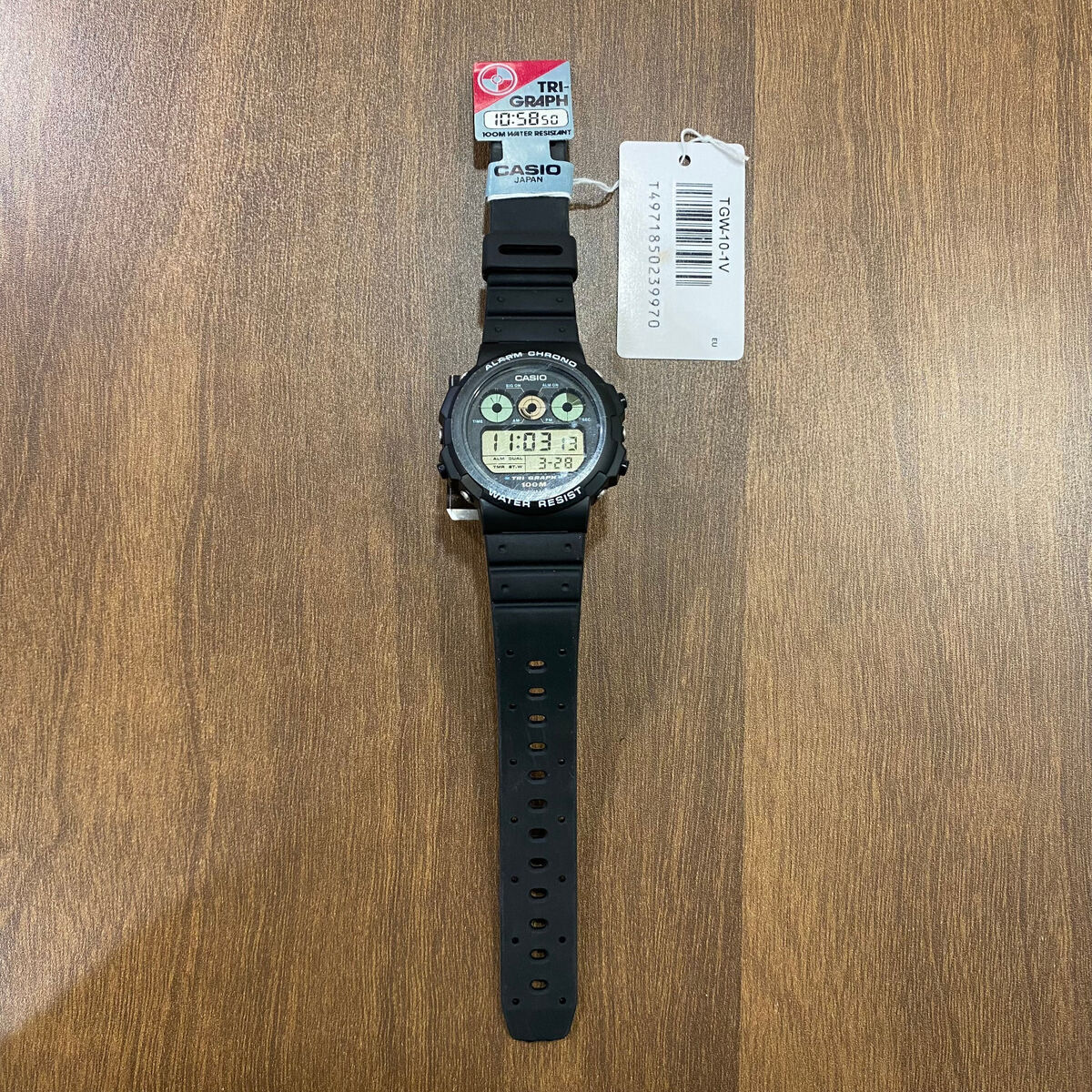 1988 Vintage Casio Tgw-10 (827) Tri Graph Japan T 40mm RARE 1988 Vintage Casio Tgw-10 (827) Tri Graph Japan T 40mm RARE