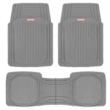 Motor Trend FlexToughXL Floor Mats for Cars Full Set, All-Weather Rubber Automot