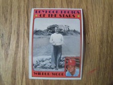 WILBUR WOOD BOYHOOD PHOTOS OF THE STARS 1972 TOPPS  BASEBALL CARD # 342