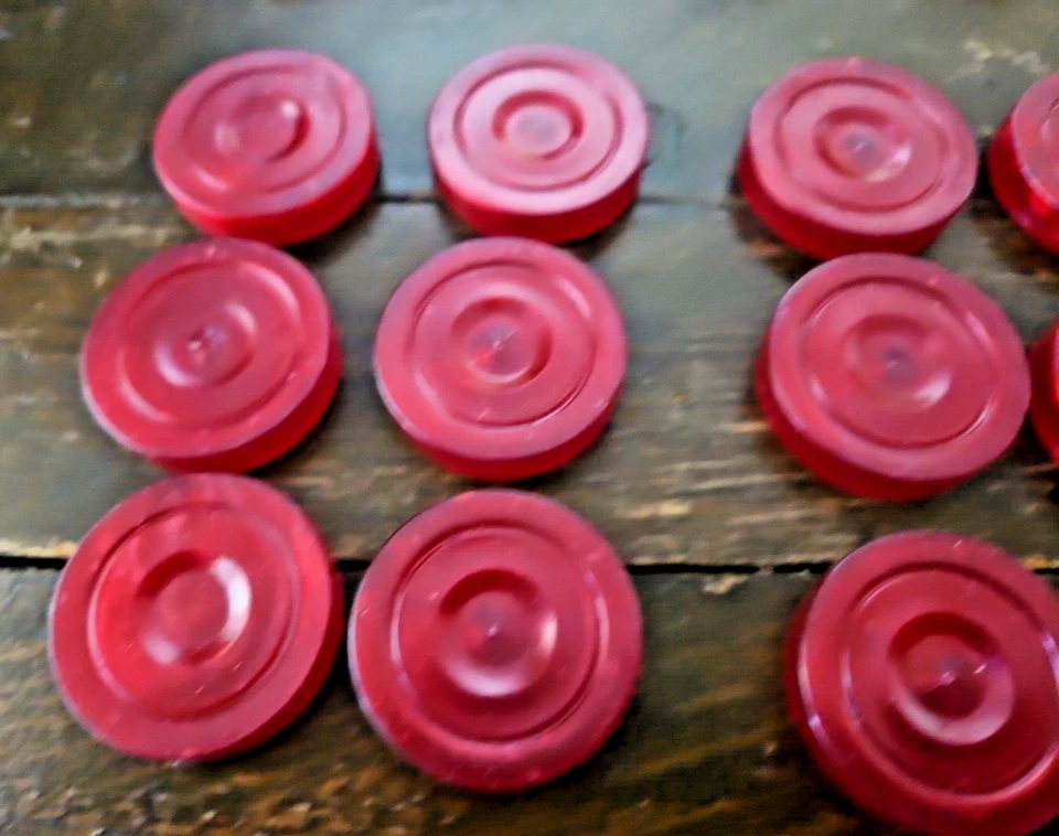 Yenigun Backgammon Plástico Translúcido Rojo y Blanco Piezas 30 Unidades 1.37"/3.5cm Foto 4 de 4