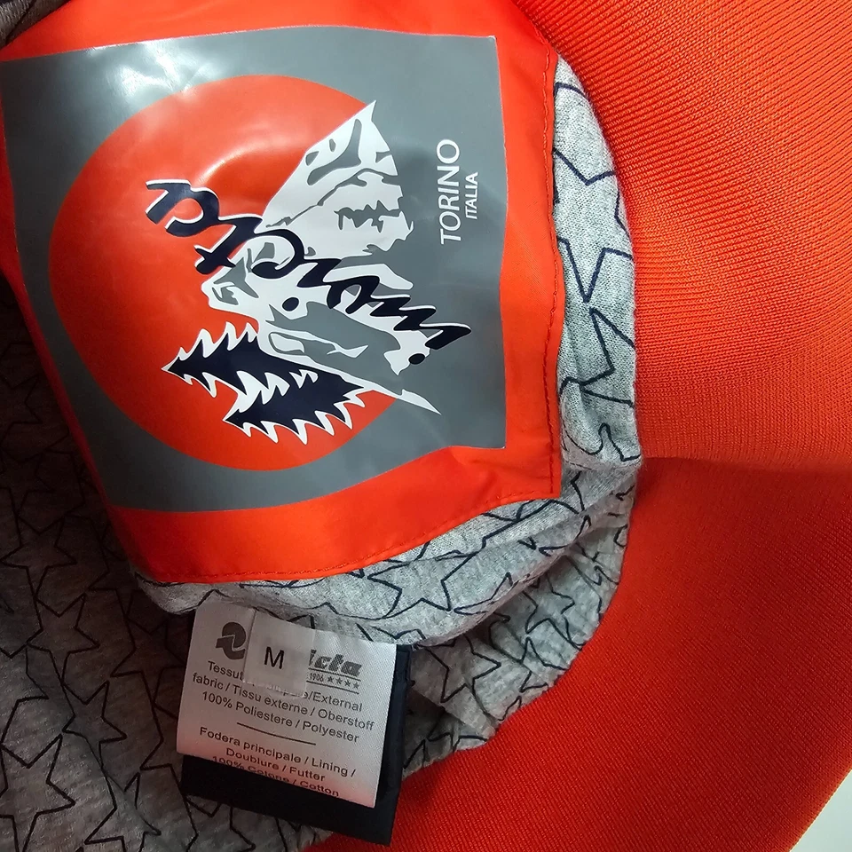 Invicta Harrington Bomber Jacket Mens Medium Red Lightweight Italian - Image 4 of 4