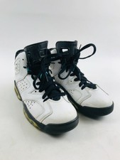 Nike Air Jordan Shoes Youth Size 5Y Retro BG White Hyper Jade 384665-122 Lace Up