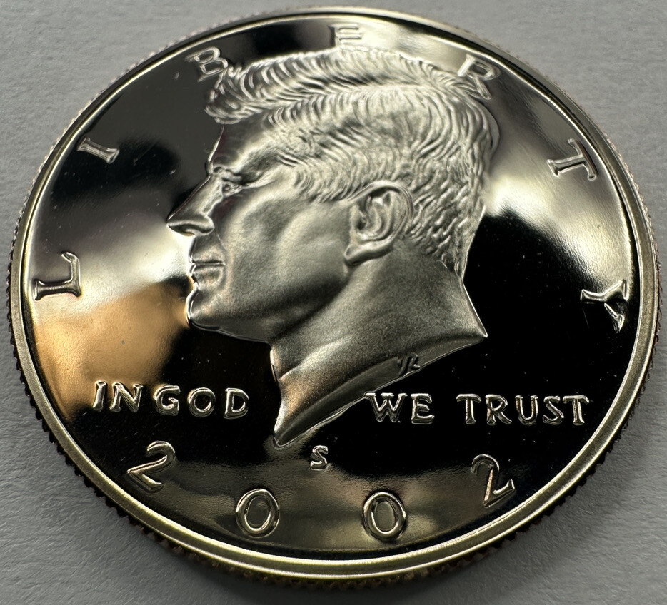 2002-S Proof Kennedy Half Dollar 50cent Piece from US Mint Proof