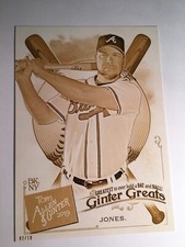 2019 Topps Allen & Ginter Ginter Greats 5x7 Chipper Jones Braves 19 /10