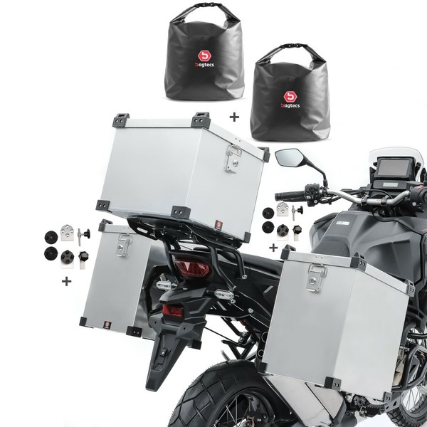 Alukoffer M11 2X40L FüR Triumph Tiger 800 XC / XR + Topcase 45L + Innentaschen-image