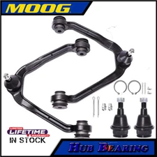 4pcs MOOG Front Upper Control Arm & Ball Joint Fits GMC Savana 1500 Yukon Tahoe