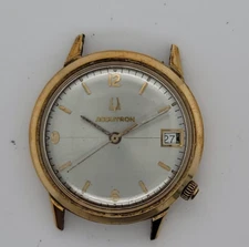 Men's Vintage Bulova Accutron Wristwatch For Parts/Repair 10k Rolled Gold Plate