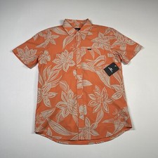 O’Neill Shirt Men’s Small Coral Short Sleeve Seaside Floral Button Up AOP NEW