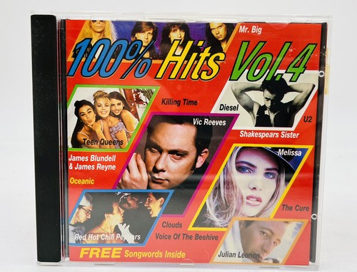 100% Hits Vol 4 CD Various Killing Time Diesel The Cure Mr Big U2 Julian Lennon