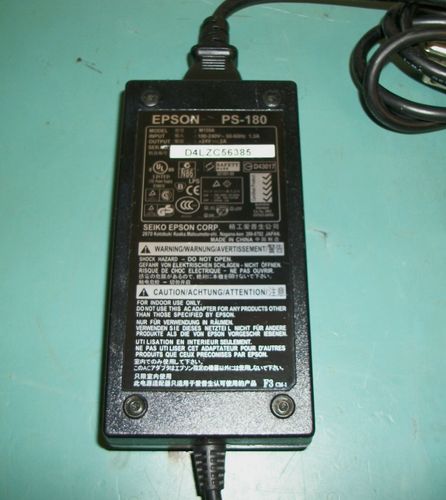 EPSON PS-180 Power Supply Adapter & Cord Model# M159A - Afbeelding 3 van 9