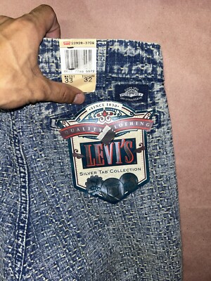 Vintage 1990's Levis 828 Silver Tab Pants, Deadstock NWT, Size