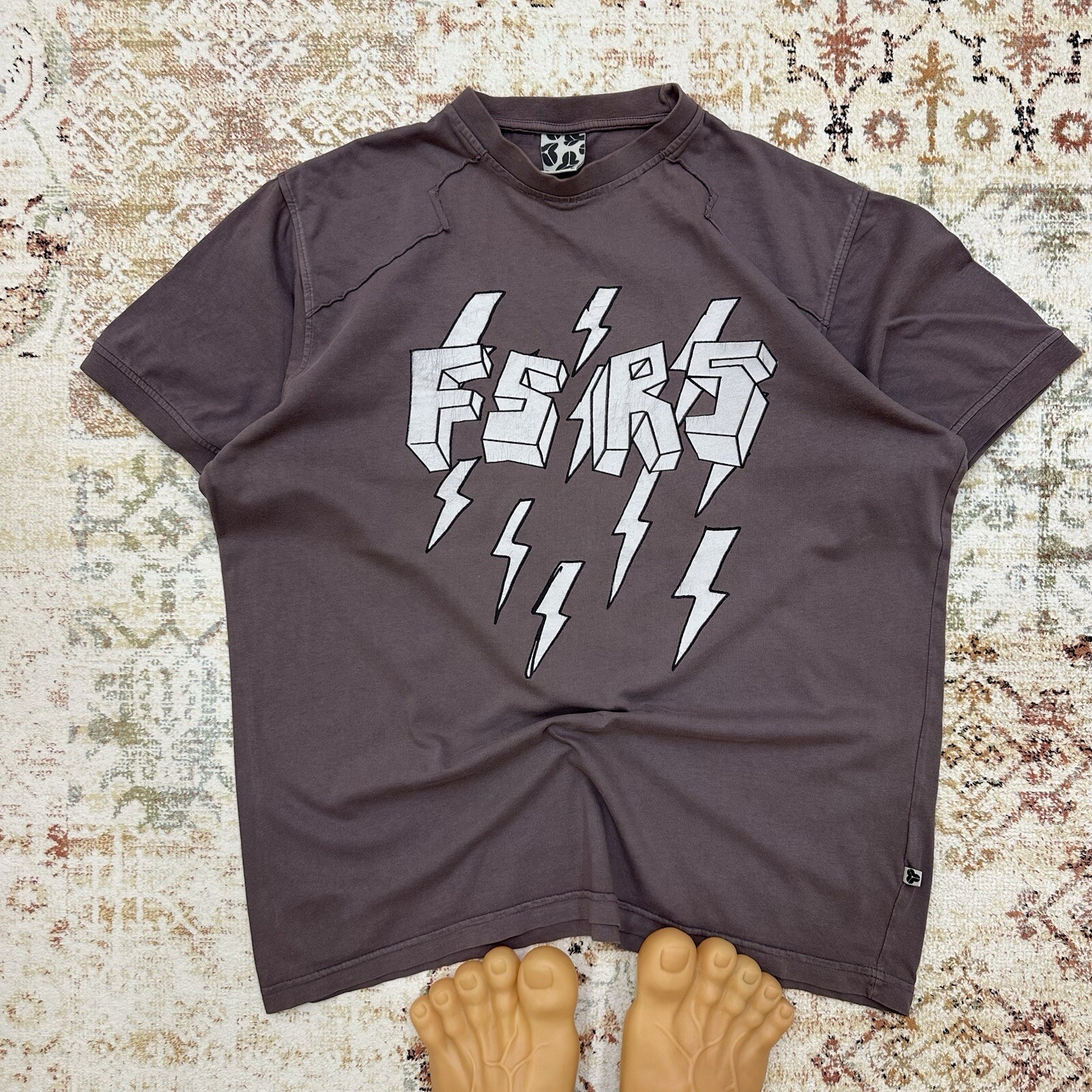 Vintage T-shirts Fly53R135 USA Y2K Japan Style 90s Grunge Centre Logo Avantgarde