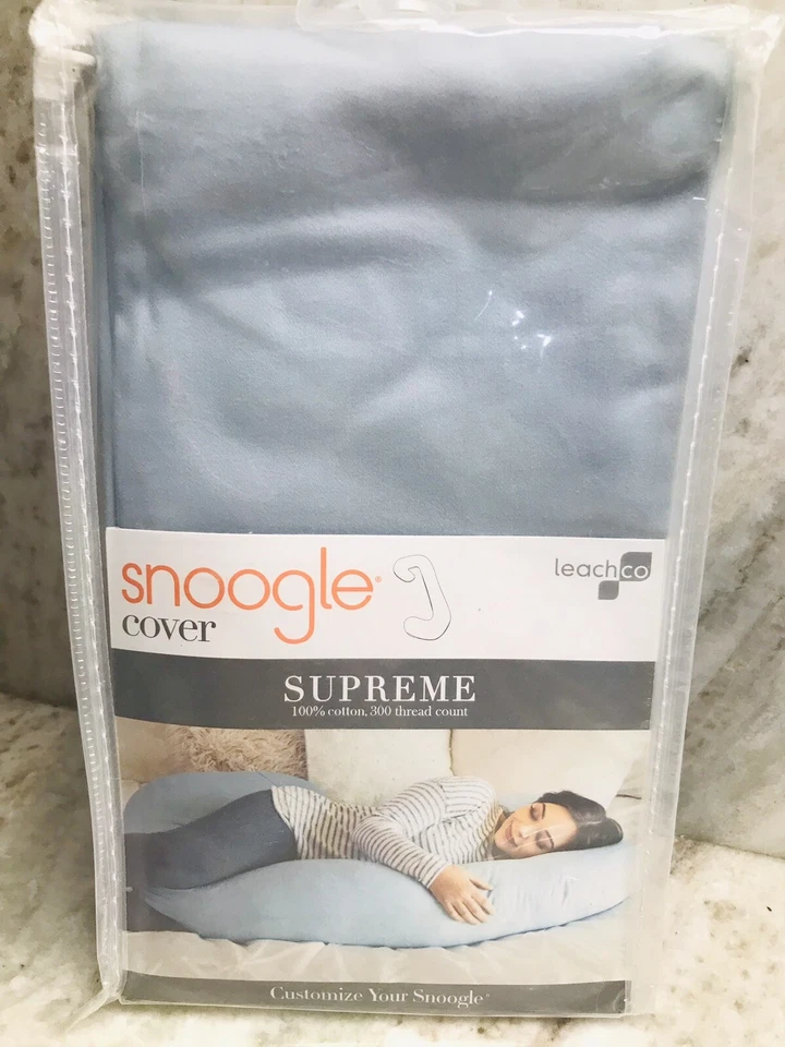 Nueva Funda LEACHCO Snoogle - Supreme - Azul Fresco Orgánico/Eliminación/Felpa Foto 2 de 4