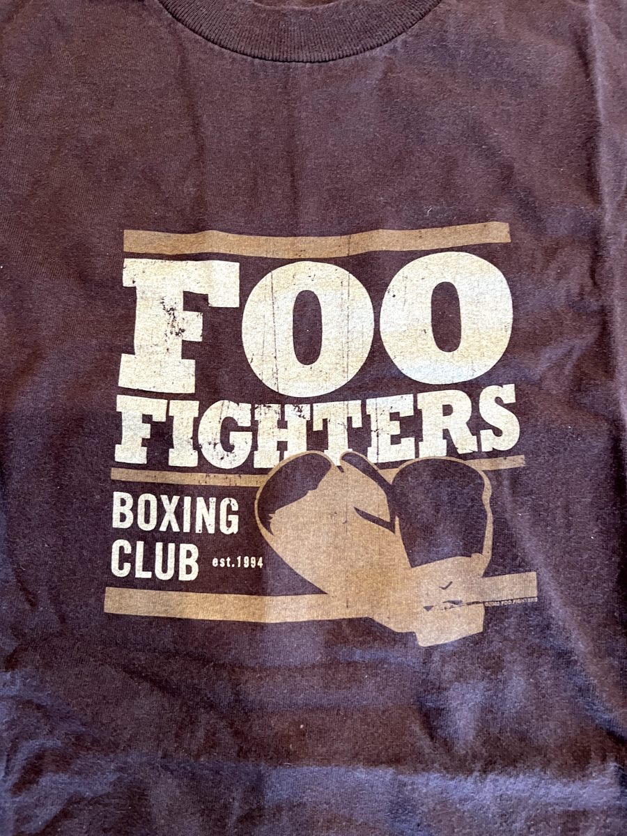 Vintage 2002 Foo Fighters boxing club concert tour T-shirt size XL