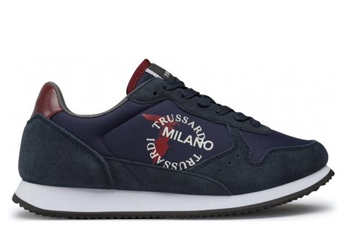Scarpe uomo Trussardi 77A00282 sneakers casual sportive basse leggere  comode blu | eBay