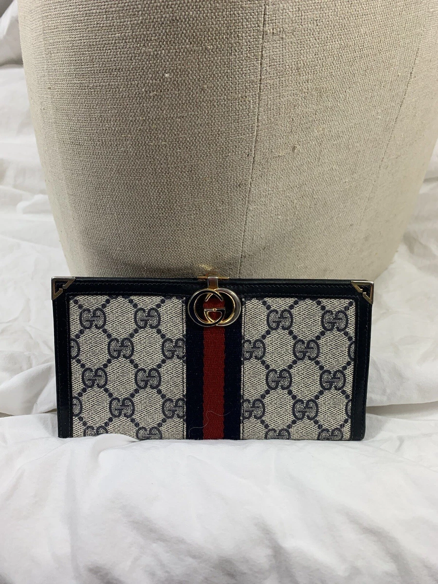 Gucci Vintage Checkbook Cover Wallet - Black Wallets, Accessories -  GUC838884