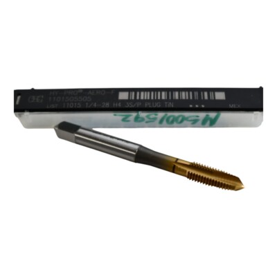 NEW OSG 1101505505 Spiral Point Tap: 1/4-28 Thread, UNF, 3 Flutes, Plug Chamfer,