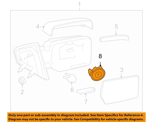 FORD OEM-Mirror Motor 6U5Z17D696D