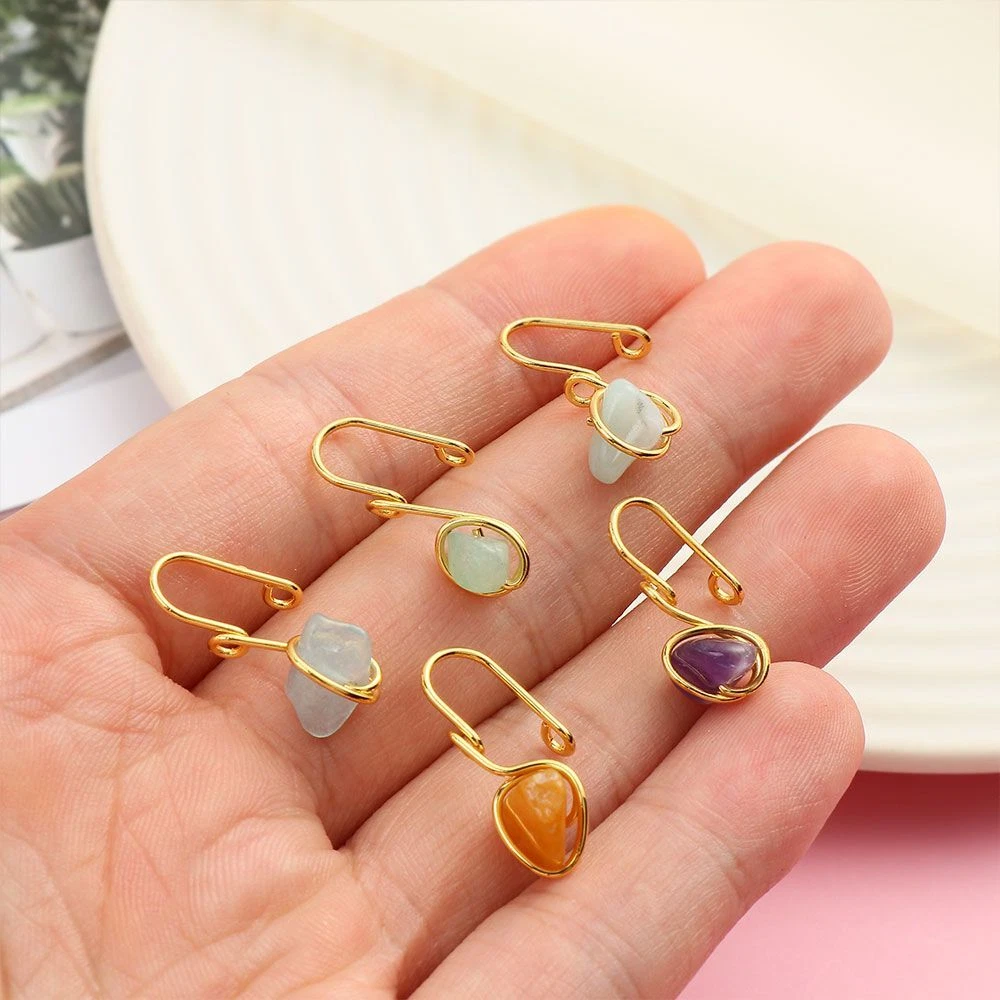 Healing crystal nose ring clearance