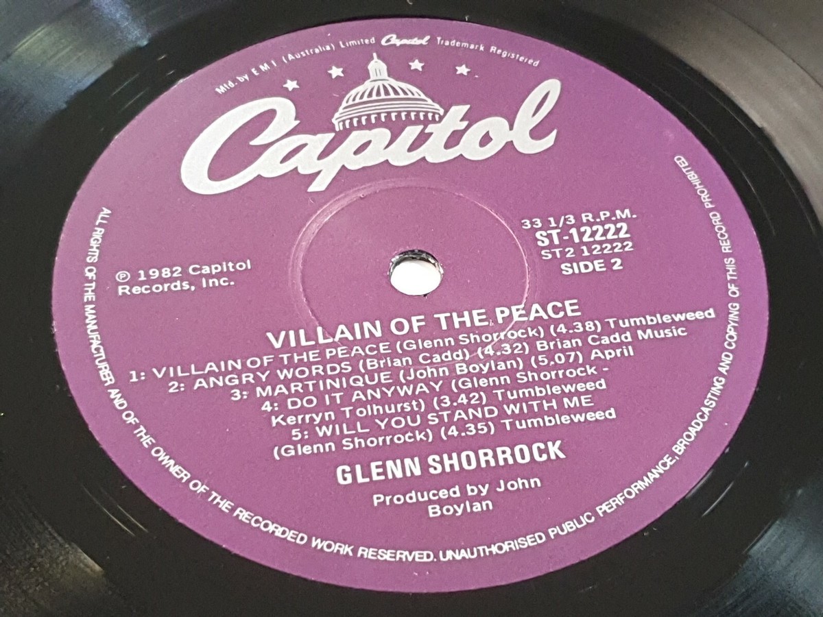 GLENN SHORROCK - 'Villain Of The Peace' 12