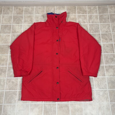 Vintage LL Bean Penobscot Parka Coat Jacket Red USA Made