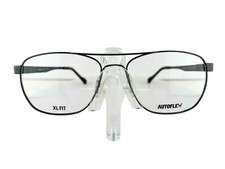 AUTOFLEX 113 001 BLACK 59-17-150 XL FIT MEMORY TITANIUM Eyeglass Frames
