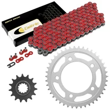 Red Drive Chain And Sprocket Kit for Honda CBR600F2 CBR600F3 1991-1996