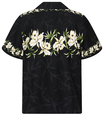 Camisa hawaiana con botones y estampado de cocoteros en talla grande