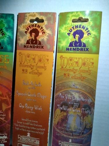 (8) Jimi Hendrix Incense Variety Packs 2 Each Set of 4 NEW Authentic 2002 Y2K - Picture 7 of 15