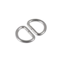 D-Ring Aus Metall,10Mm,D-Ringe,Schnalle FüR Hardware-Taschen,GüRtel,100Stk