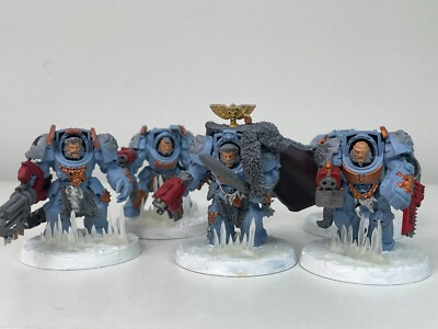 Warhammer 40k Space Wolves Terminator Squad Space Marine Captain GW Basekit 1569