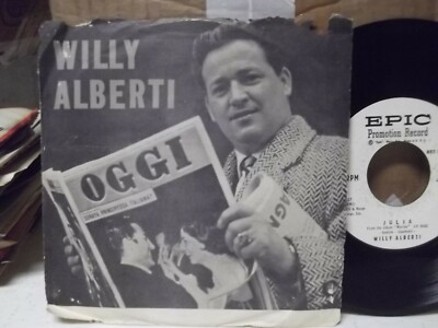 Q* PROMO*PIC SLEEVE  WILLIE ALBERTI JULIA /LI PER LI ON EPIC RECORDS