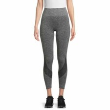 NWT Avia Active High Rise Seamless Leggings 7/8 Length Stretch Gray Sz XS