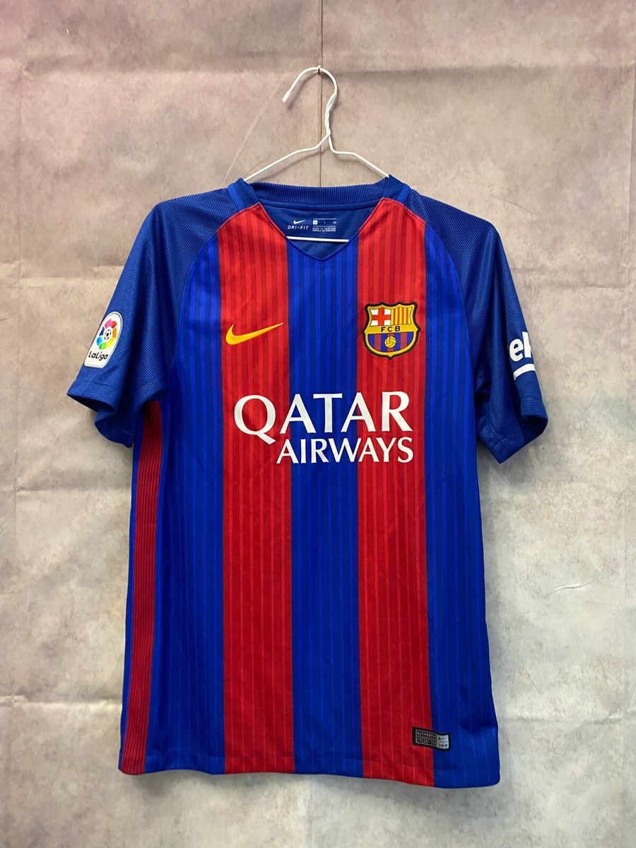 BARCELONA 2016 2017 HOME FOOTBALL SHIRT SOCCER JERSEY NIKE sz S | eBay