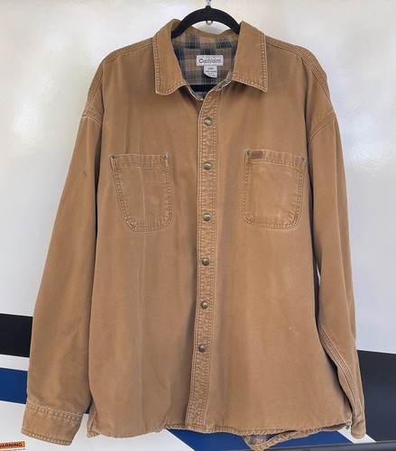 Carhartt Canvas Flannel Lined Brown 